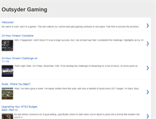 Tablet Screenshot of outsydergaming.com